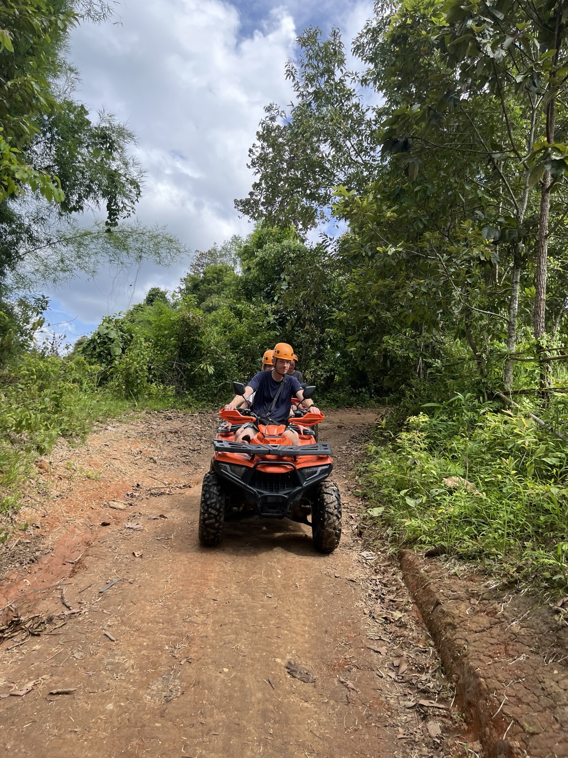 ATV on a jungle trail