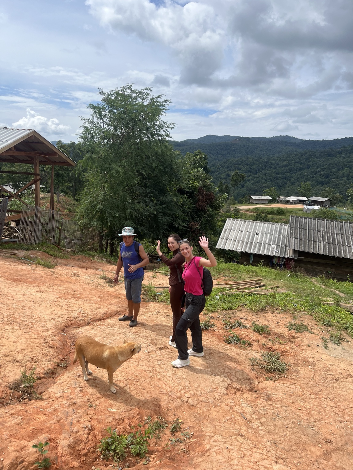 Local village and mountain view